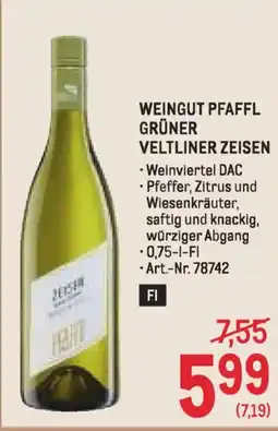 Metro Weingut pfaffl grüner veltliner zeisen Angebot