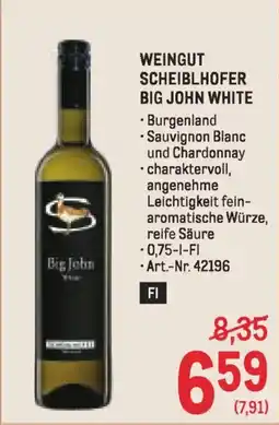 Metro Weingut scheiblhofer big john white Angebot