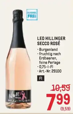 Metro Leo hillinger secco rosé Angebot