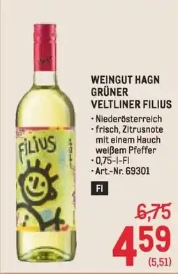 Metro Weingut hagn grüner veltliner filius Angebot
