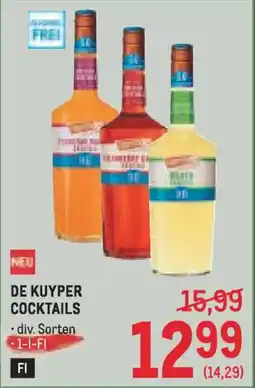 Metro De kuyper cocktails Angebot