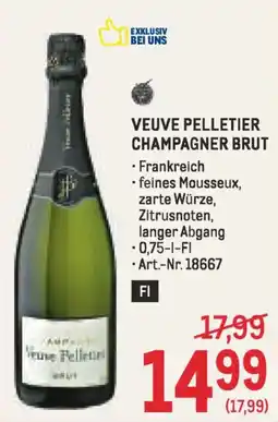 Metro Veuve pelletier champagner brut Angebot