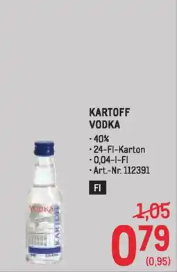 Metro KARTOFF VODKA .40% Angebot