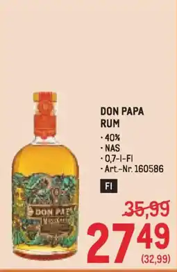 Metro Don papa rum Angebot