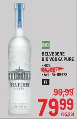 Metro Belvedere bio vodka pure Angebot