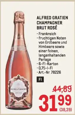 Metro Alfred gratien champagner brut rosé Angebot