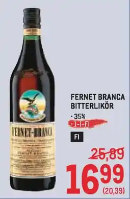 Metro Fernet branca bitterlikör Angebot