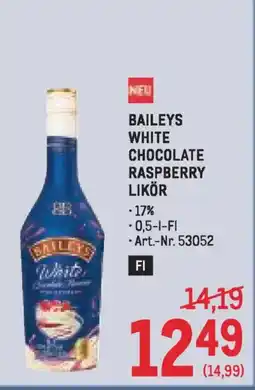 Metro Baileys white chocolate raspberry likör Angebot