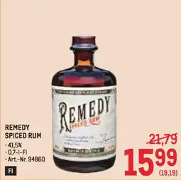 Metro Remedy spiced rum Angebot