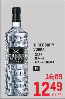 Metro Three sixty vodka Angebot