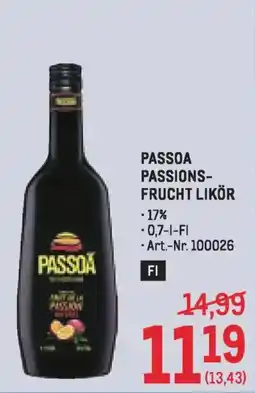 Metro Passoa passions- frucht likör Angebot