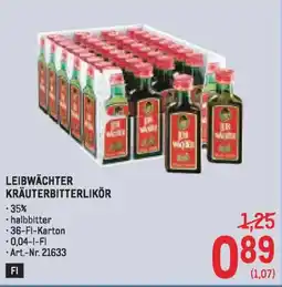 Metro Leibwächter kräuterbitterlikör Angebot