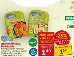 Interspar Vegane aufstriche oder bio aufstriche Angebot