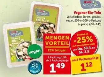 Interspar Veganer bio-tofu Angebot