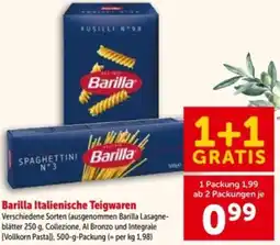 Interspar Barilla Italienische Teigwaren Angebot
