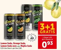 Interspar Lemon soda, orange soda, lemon soda zero oder mojito soda Angebot