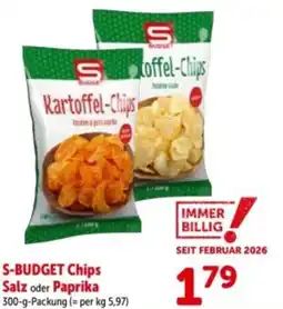 Interspar S-budget chips salz oder paprika Angebot