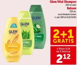 Interspar Glem Vital Shampoo oder balsam Angebot