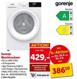 Interspar Gorenje Waschtrockner Angebot