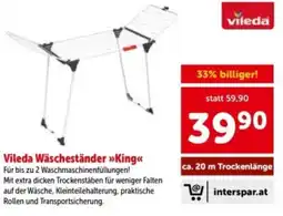 Interspar Vileda wäscheständer king Angebot