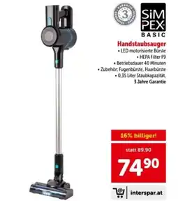Interspar Handstaubsauger Angebot