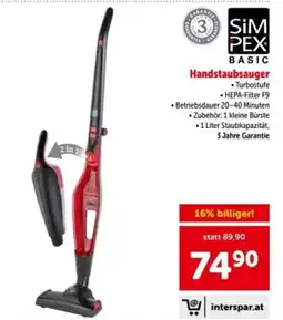 Interspar Handstaubsauger Angebot