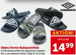 Interspar Umbro herren-badepantoffeln Angebot