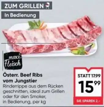Maximarkt Österr. beef ribs vom jungstier Angebot
