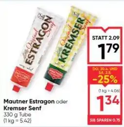 Maximarkt Mautner Estragon oder Kremser Senf Angebot