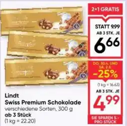 Maximarkt Lindt swiss premium schokolade Angebot