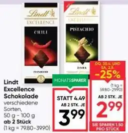 Maximarkt Lindt Excellence Schokolade Angebot