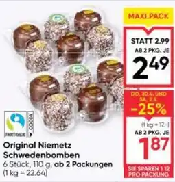 Maximarkt Original Niemetz Schwedenbomben Angebot