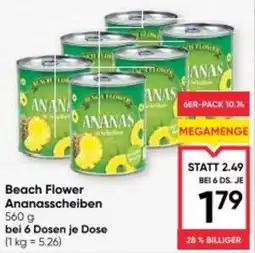 Maximarkt Beach flower ananasscheiben Angebot