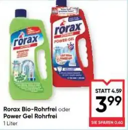Maximarkt Rorax Bio-Rohrfrei oder Power Gel Rohrfrei Angebot