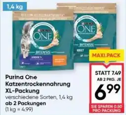 Maximarkt Purina One Katzentrockennahrung Angebot