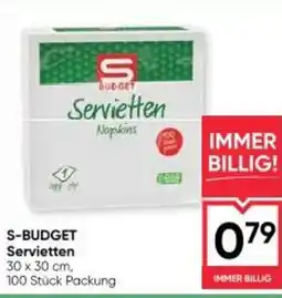 Maximarkt S-budget servietten Angebot
