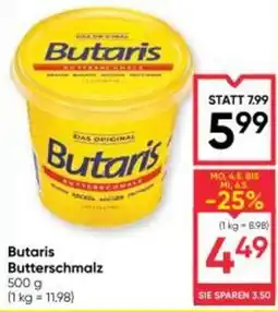 Maximarkt Butaris Butterschmalz Angebot
