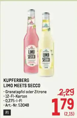 Metro Kupferberg limo meets secco Angebot