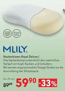 Matratzen Concord MLILY Royal Deluxe Nackenkissen Angebot