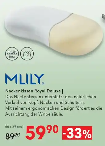 MLILY Royal Deluxe Nackenkissen