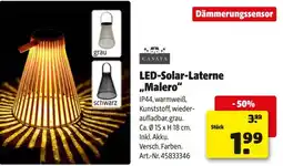 Hagebau Led-solar-laterne malero Angebot