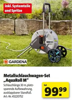 Hagebau Metallschlauchwagen-Set AquaRoll M Angebot
