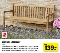 Hagebau Sitzbank Kampen Angebot