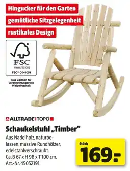 Hagebau Schaukelstuhl „timber“ Angebot