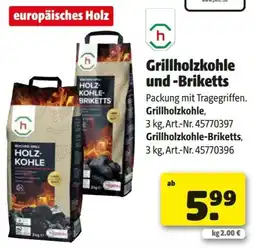 Hagebau Grillholzkohle und -Briketts Angebot