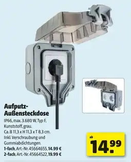 Hagebau Aufputz- Außensteckdose Angebot