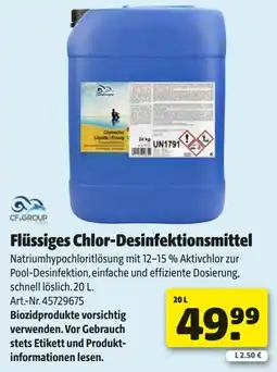 Hagebau Flüssiges chlor-desinfektionsmittel Angebot