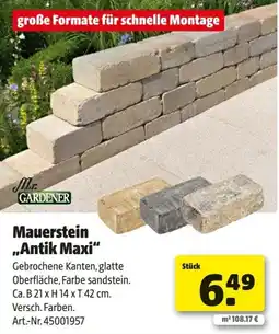 Hagebau Mauerstein Antik Maxi Angebot