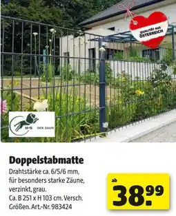 Hagebau Doppelstabmatte Angebot