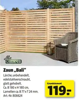 Hagebau Zaun Bali Angebot